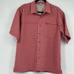 The North Face men’s plaid button up shirt J0012
